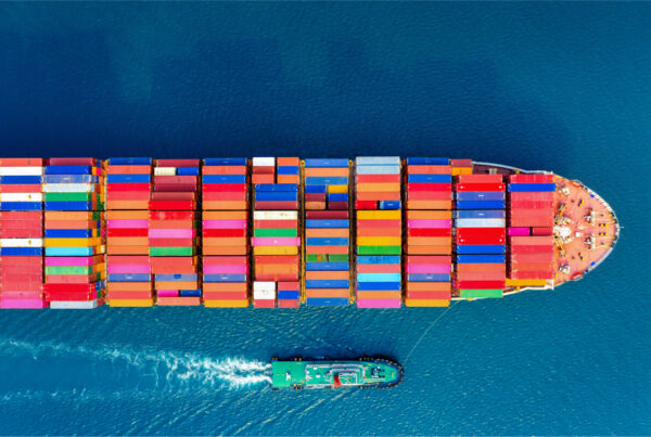 colorful containers on a ship